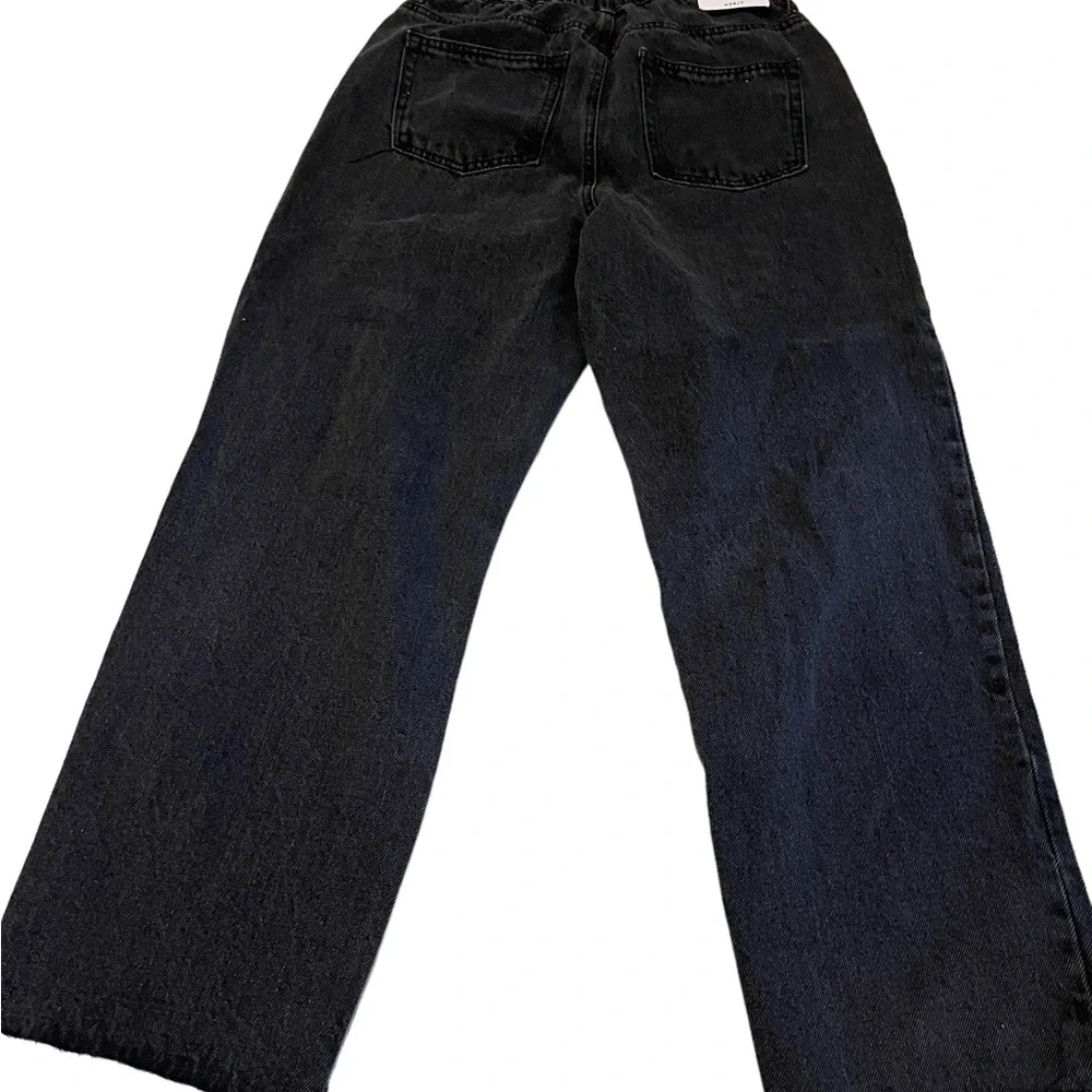 Vanilla Star | Cinch Waist Distressed Straight Leg Jeans  Super High R 28W Sz7 - Picture 2 of 2